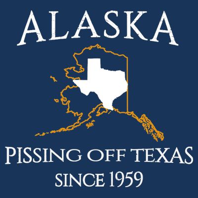 Alaska Pissing Off Texas Since 1959 Size State T-Shirt