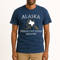 Alaska Pissing Off Texas Since 1959 Size State Tall T-Shirt