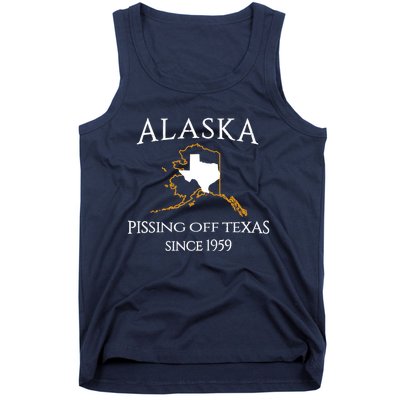 Alaska Pissing Off Texas Since 1959 Size State Tank Top