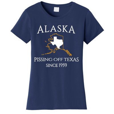 Alaska Pissing Off Texas Since 1959 Size State Women's T-Shirt