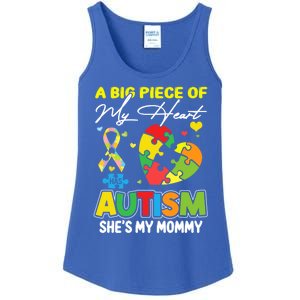 A Piece Of My Heart Has Autism My Mommy Gift Ladies Essential Tank