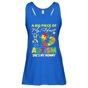 A Piece Of My Heart Has Autism My Mommy Gift Ladies Essential Flowy Tank