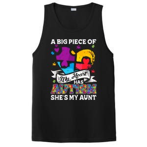 A Piece Of My Heart Has Autism My Aunt Gift PosiCharge Competitor Tank