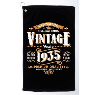 Aged Perfectly Original Parts Vintage Made In 1935 90th Birthday Golf Towel