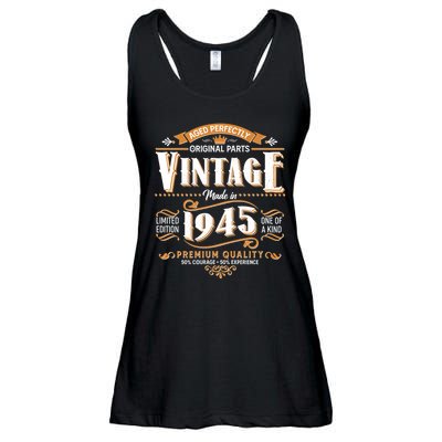 Aged Perfectly Original Parts Vintage Made In 1945 80th Birthday Ladies Essential Flowy Tank