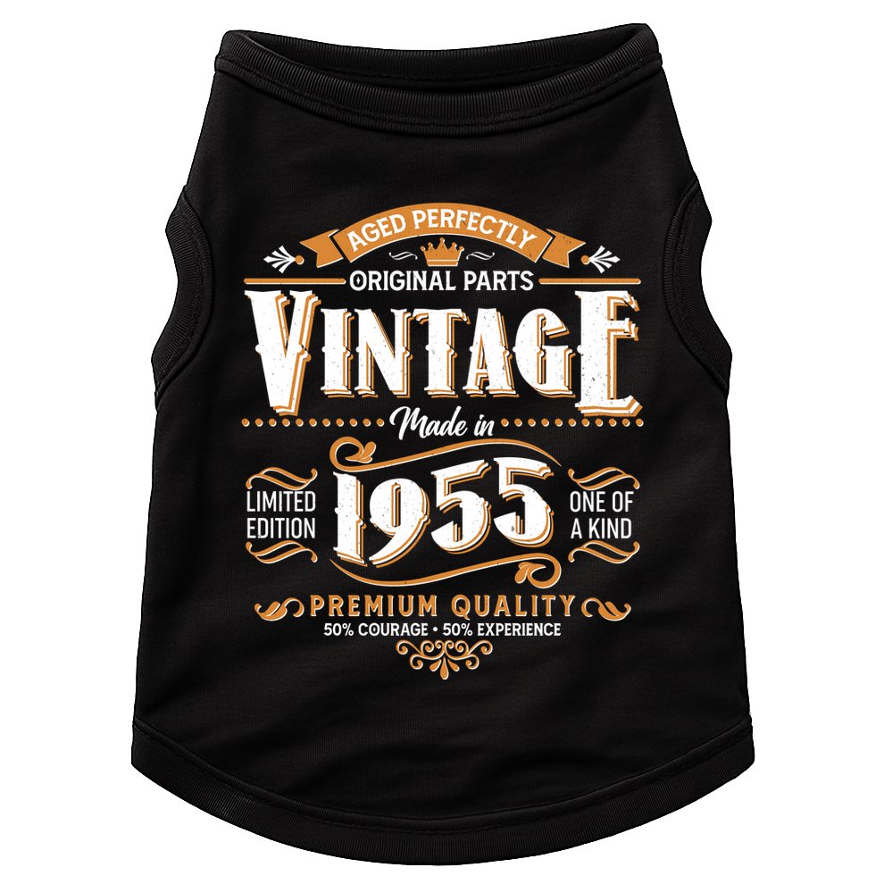 Aged Perfectly Original Parts Vintage Made In 1955 70th Birthday Doggie Tank
