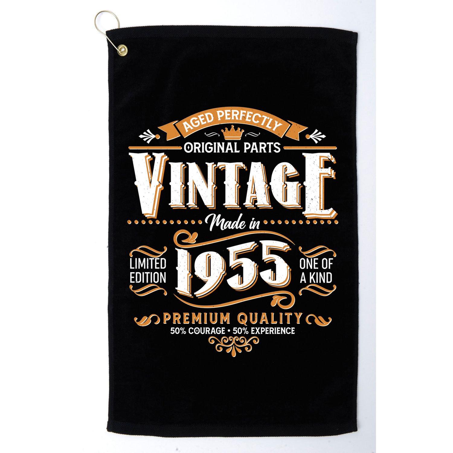 Aged Perfectly Original Parts Vintage Made In 1955 70th Birthday Golf Towel