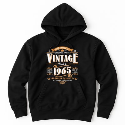 Aged Perfectly Original Parts Vintage Made In 1965 60th Birthday Hoodie