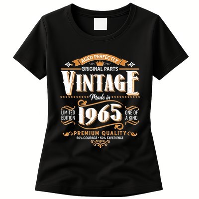 Aged Perfectly Original Parts Vintage Made In 1965 60th Birthday Womens T-Shirt