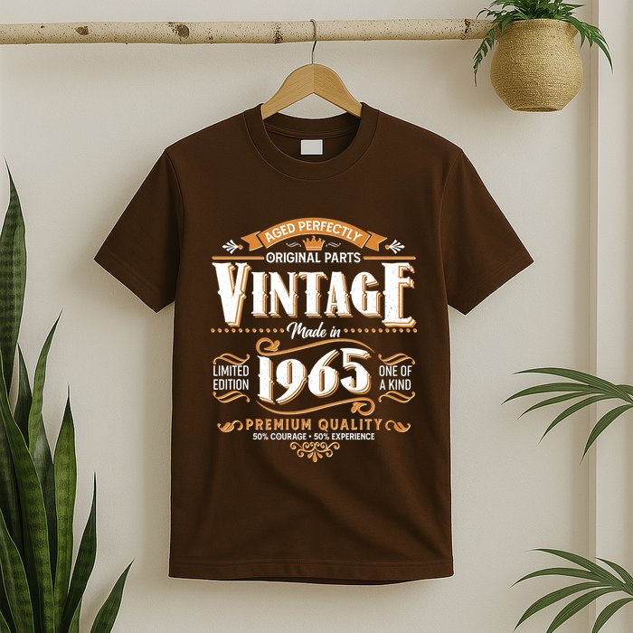 Aged Perfectly Original Parts Vintage Made In 1965 60th Birthday T-Shirt