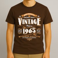 Aged Perfectly Original Parts Vintage Made In 1965 60th Birthday T-Shirt