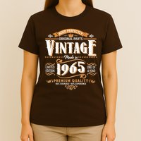 Aged Perfectly Original Parts Vintage Made In 1965 60th Birthday T-Shirt