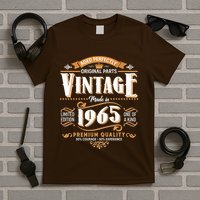 Aged Perfectly Original Parts Vintage Made In 1965 60th Birthday T-Shirt