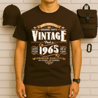 Aged Perfectly Original Parts Vintage Made In 1965 60th Birthday T-Shirt