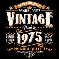 Aged Perfectly Original Parts Vintage Made In 1975 50th Birthday Sweatshirt