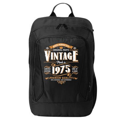 Aged Perfectly Original Parts Vintage Made In 1975 50th Birthday City Backpack
