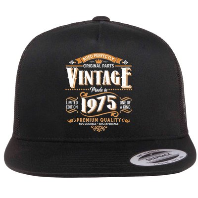 Aged Perfectly Original Parts Vintage Made In 1975 50th Birthday Flatbill Hat