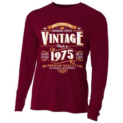 Aged Perfectly Original Parts Vintage Made In 1975 50th Birthday Cooling Performance Long Sleeve Crew