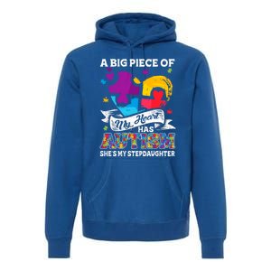 A Piece Of My Heart Has Autism My Stepdaughter Funny Gift Premium Hoodie