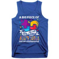 A Piece Of My Heart Has Autism My Stepdaughter Funny Gift Tank Top