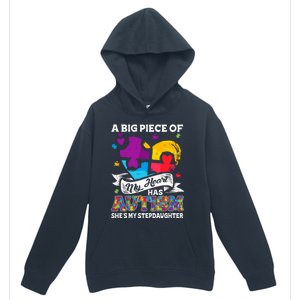 A Piece Of My Heart Has Autism My Stepdaughter Funny Gift Urban Pullover Hoodie