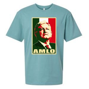 Amlo President Of Mexico Sueded Cloud Jersey T-Shirt