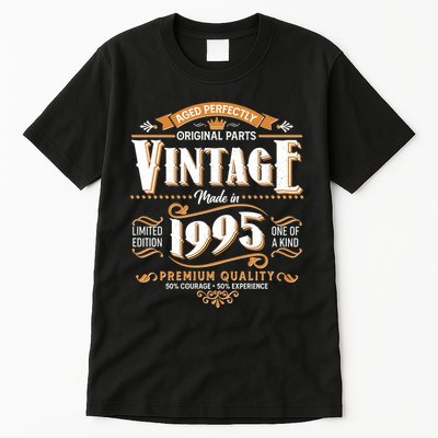 Aged Perfectly Original Parts Vintage Made In 1995 30th Birthday Tall T-Shirt