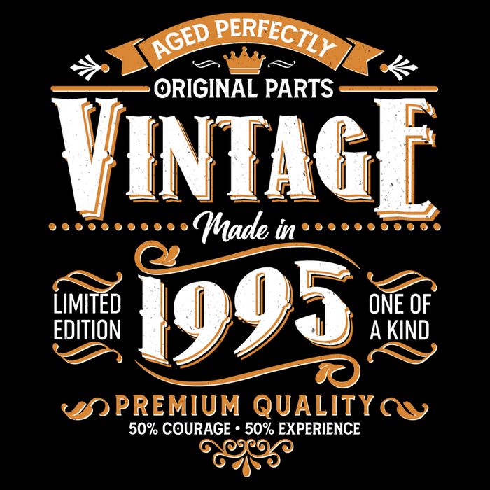 Aged Perfectly Original Parts Vintage Made In 1995 30th Birthday Womens Tank Top
