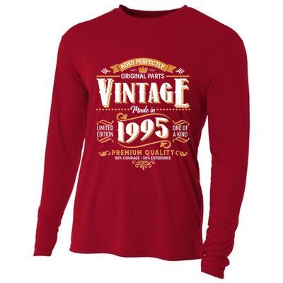 Aged Perfectly Original Parts Vintage Made In 1995 30th Birthday Cooling Performance Long Sleeve Crew