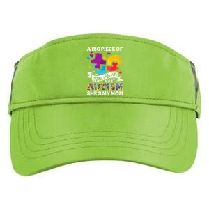 A Piece Of My Heart Has Autism My Mom Funny Gift Adult Drive Performance Visor