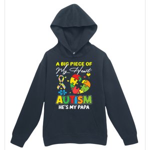 A Piece Of My Heart Has Autism My Papa Funny Gift Urban Pullover Hoodie