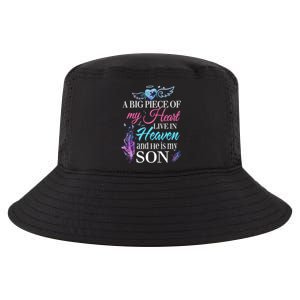 A Piece Of My Heart In Heaven And He Is My Son Gift Cool Comfort Performance Bucket Hat