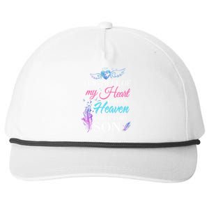 A Piece Of My Heart In Heaven And He Is My Son Gift Snapback Five-Panel Rope Hat