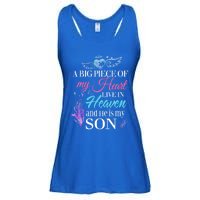 A Piece Of My Heart In Heaven And He Is My Son Gift Ladies Essential Flowy Tank