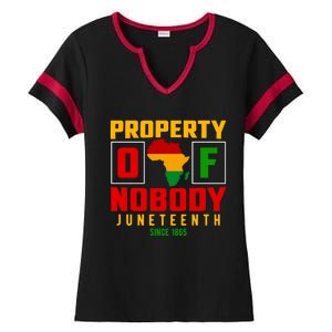 Africa Property Of Nobody Junenth Since 1865 Gift Ladies Halftime Notch Neck Tee