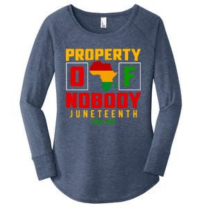 Africa Property Of Nobody Junenth Since 1865 Gift Women's Perfect Tri Tunic Long Sleeve Shirt