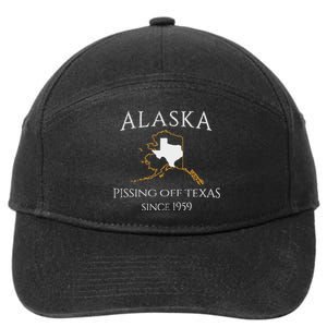 Alaska Pissing Off Texas Since 1959 Size State 7-Panel Snapback Hat