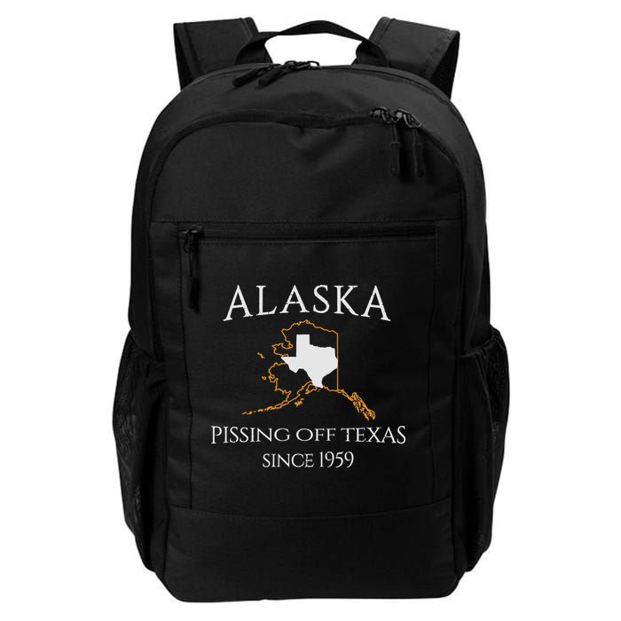 Alaska Pissing Off Texas Since 1959 Size State Backpack