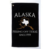 Alaska Pissing Off Texas Since 1959 Size State Golf Towel