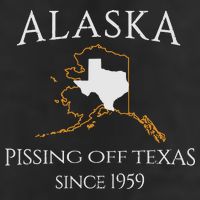 Alaska Pissing Off Texas Since 1959 Size State Golf Towel