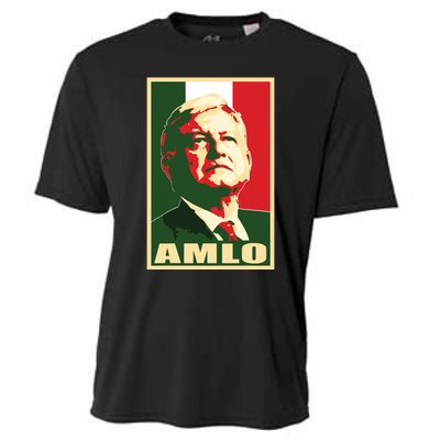 Amlo President Of Mexico Cooling Performance Crew T-Shirt