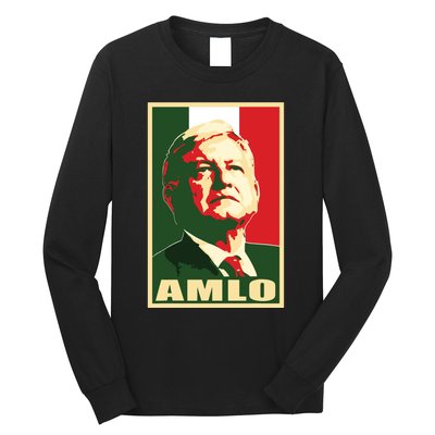 Amlo President Of Mexico Long Sleeve Shirt