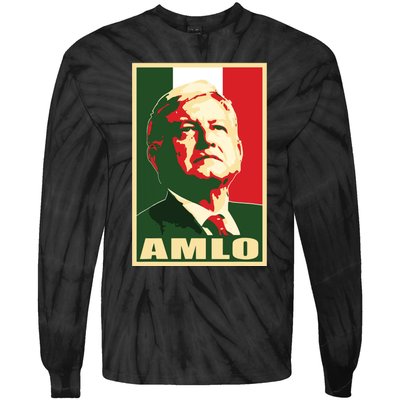 Amlo President Of Mexico Tie-Dye Long Sleeve Shirt