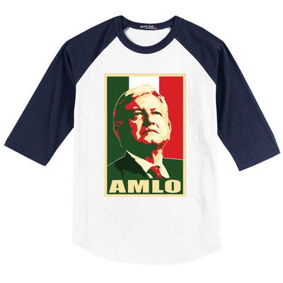 Amlo President Of Mexico Baseball Sleeve Shirt