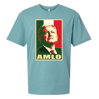 Amlo President Of Mexico Sueded Cloud Jersey T-Shirt