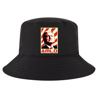 Amlo President Of Mexico Retro Propaganda Cool Comfort Performance Bucket Hat