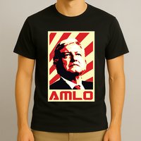 Amlo President Of Mexico Retro Propaganda T-Shirt