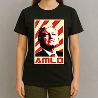 Amlo President Of Mexico Retro Propaganda T-Shirt