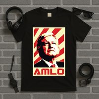 Amlo President Of Mexico Retro Propaganda T-Shirt