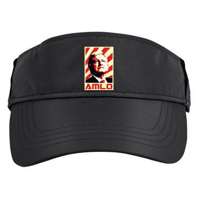 Amlo President Of Mexico Retro Propaganda Adult Drive Performance Visor